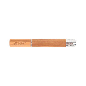 RYOT Large 3-inch Wood Taster Twist Pipe with DIGGER Tip, Front View on White Background