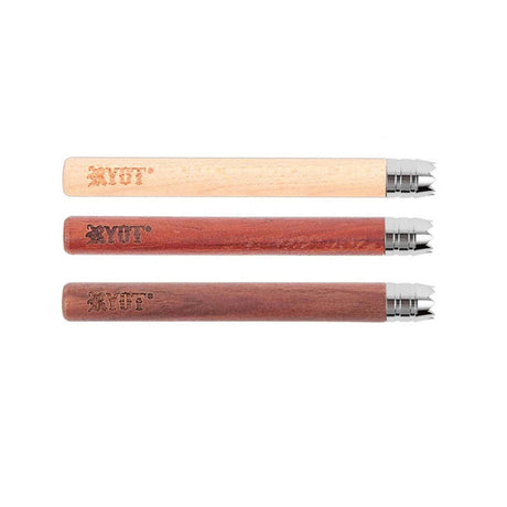 RYOT Large Wooden Tasters with DIGGER Tips, 3" Length, Metal-Wood Hybrid
