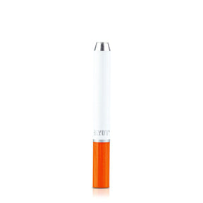 RYOT Long 9mm Aluminum Taster Tubed Hand Pipe, 3" Length, Front View on White Background
