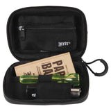 RYOT SmellSafe Hard Shell Krypto-Kit in black with pipe, papers, and lighter