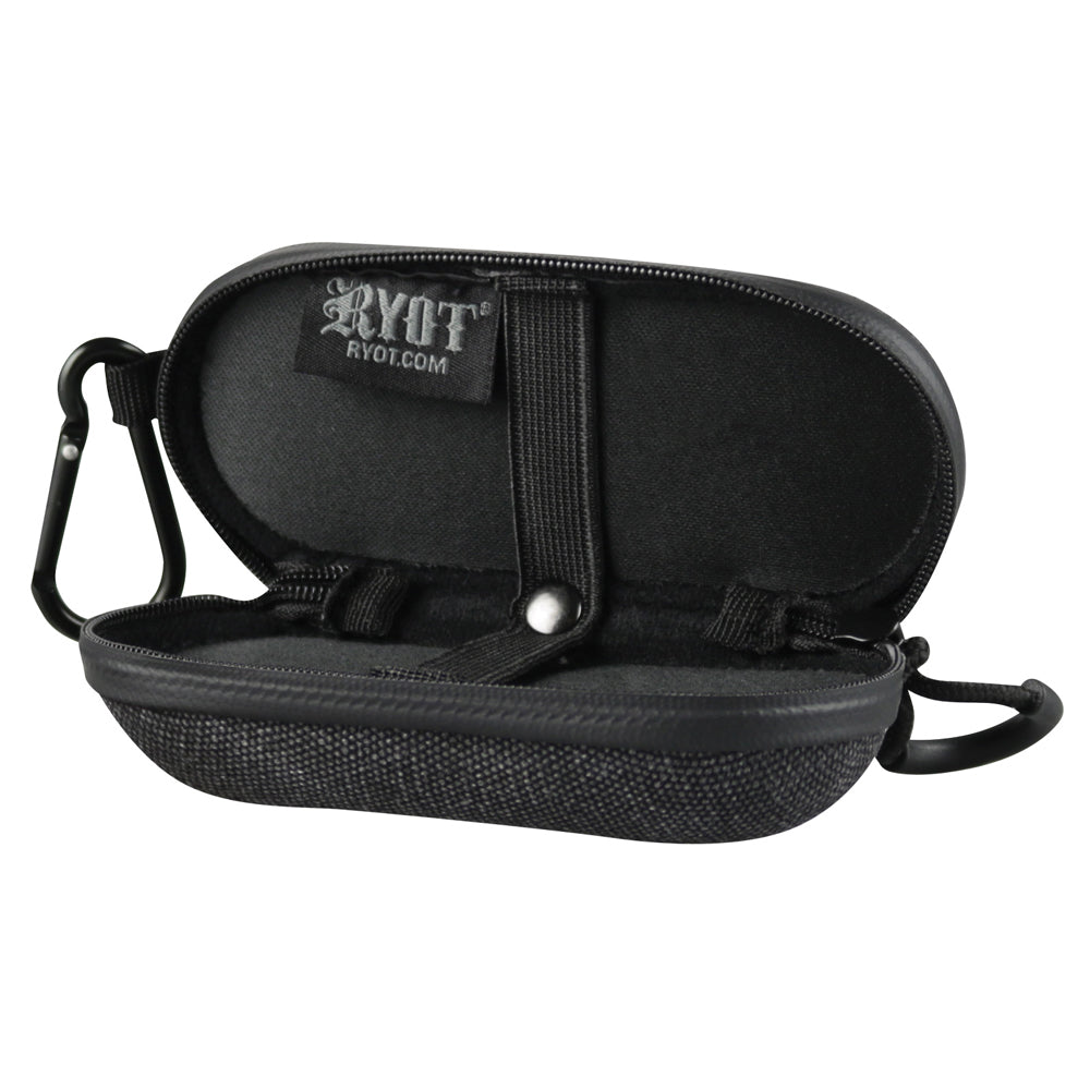 RYOT SmellSafe HardCase in Black, 6.5" Smell-Proof Portable Case with Zipper and Handle