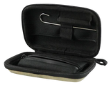RYOT SmellSafe Hardshell Krypto-Kit open case showing compartments, ideal for pipe storage.