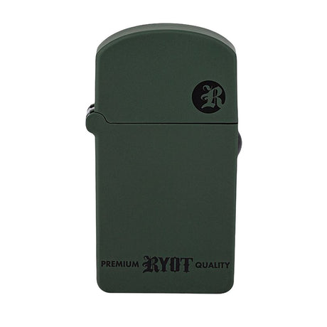 RYOT VERB 510 Green Battery, 650mAh, portable vape accessory, front view on white background