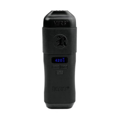 RYOT Verb Dry Herb Vaporizer in Black - Front View with Digital Display