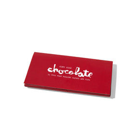 RYOT x Chocolate Hemp Rolling Papers Pack with Built-In Grinder on White Background