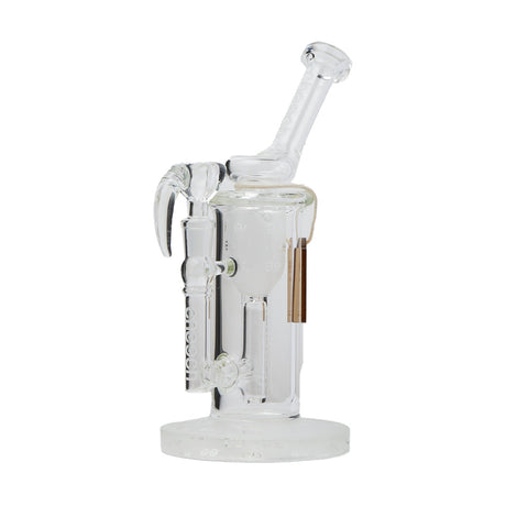Cheech Glass 9.5" Sandblast Inner Recycler Water Pipe, Borosilicate Glass, Side View