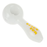 Beach Bum Sailor Hat 4" Spoon Pipe - Top View with Yellow Accents
