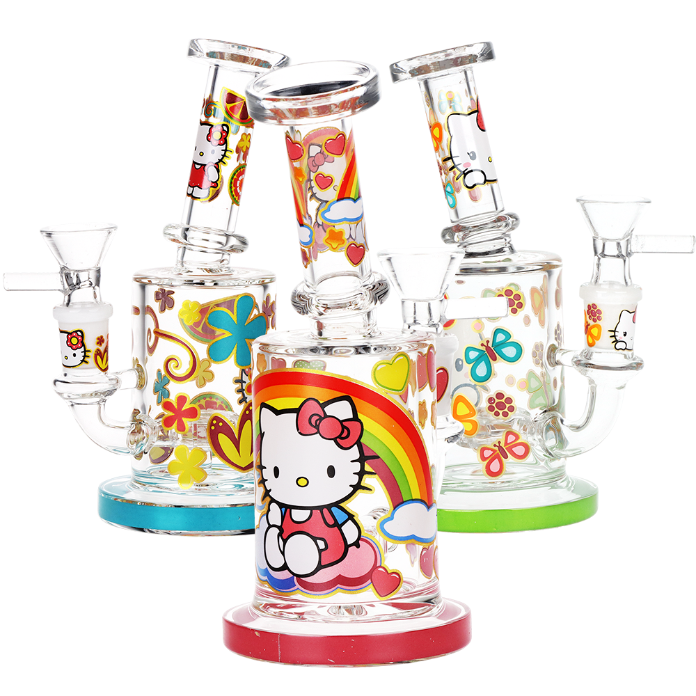 Salutations Kitty Glass Water Pipe | 6.25" | 14mm F