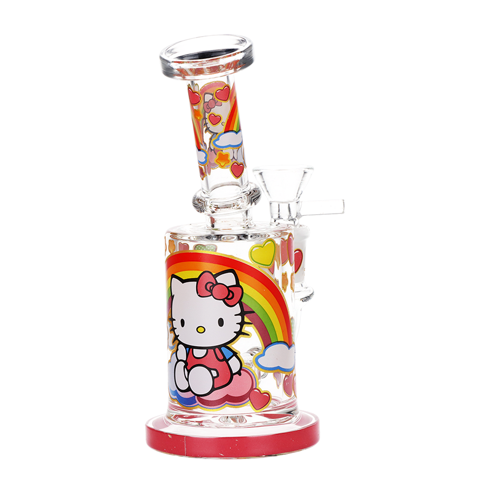 Salutations Kitty Glass Water Pipe | 6.25" | 14mm F