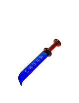 DankGeek Samurai Sword Dabber, Blue Steel with Japanese Characters, Medium Size