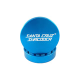 Santa Cruz Shredder Medium 2pc Grinder in Blue - Front View on White Background