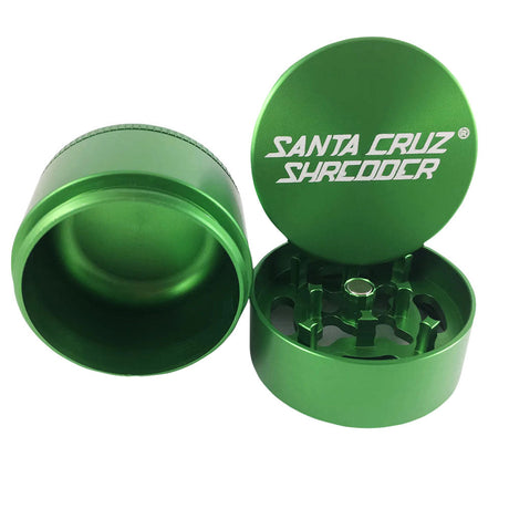Santa Cruz Shredder Small 3pc Grinder in Green, Compact Aluminum Design, Portable and Durable