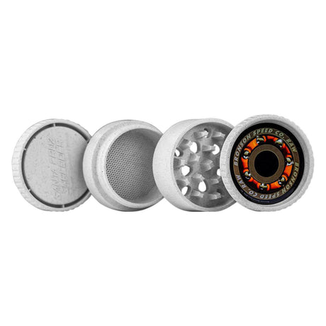 Santa Cruz Shredder Hemp 4 Piece Grinder - Bronson - Eco-Friendly Design, Front View