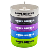 Stack of Santa Cruz Shredder Hemp Bowl Busters in assorted colors for dry herbs, compact and portable