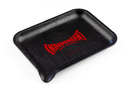 Santa Cruz Shredder Hemp Rolling Tray - Independent Logo - Black, Portable Size
