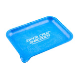 Santa Cruz Shredder Hemp Rolling Tray in Blue - Eco-Friendly, Compact Design, Top View