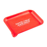 Santa Cruz Shredder Hemp Rolling Tray in red with SCS logo, eco-friendly and portable