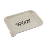 Santa Cruz Shredder Hemp Rolling Tray with SCS Logo, Biodegradable and Portable, Top View