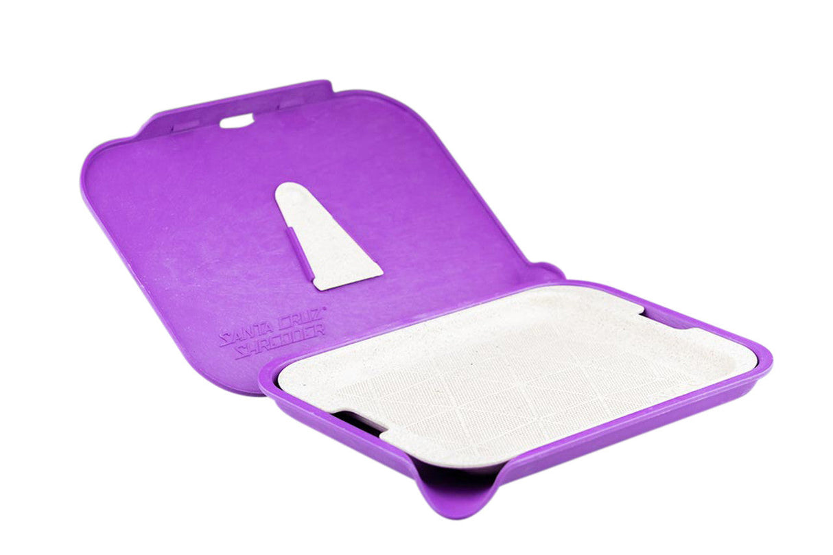 Santa Cruz Shredder Small Hemp Sifter Tray in Purple, Biodegradable Design, Portable for Dry Herbs