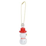 Santa's Secret Hangable Glass Christmas Ornament Hand Pipe | Snowman | 3"