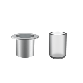 Dr. Dabber Switch™ Enhanced Sapphire Induction Cup set for vaporizers, front view on white background