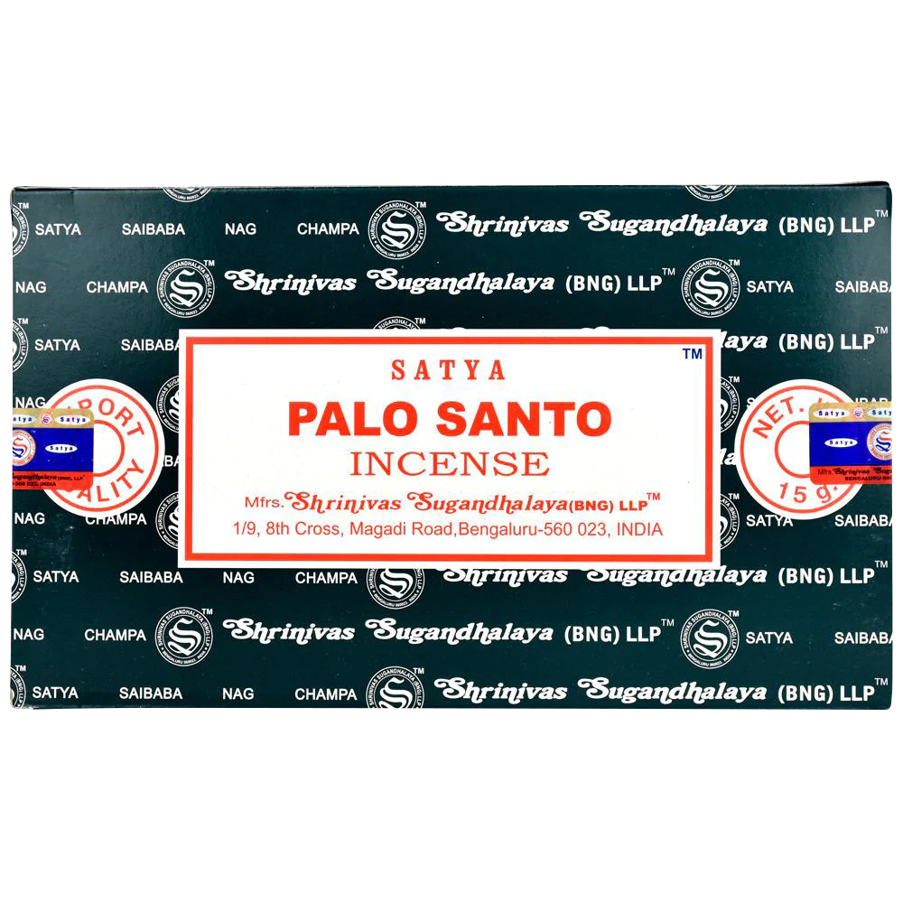 Satya Palo Santo Incense Sticks 12 Pack - Aromatic Home Decor from India