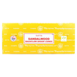 Satya Sandalwood Backflow Incense Cones Bulk Pack front view on a seamless white background
