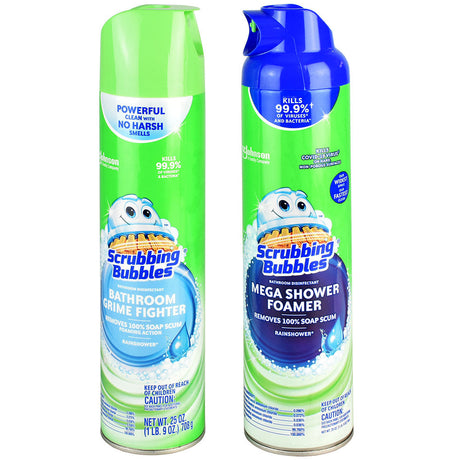 Scrubbing Bubbles Diversion Stash Safe, 25oz, front view, disguised as cleaning products, portable design