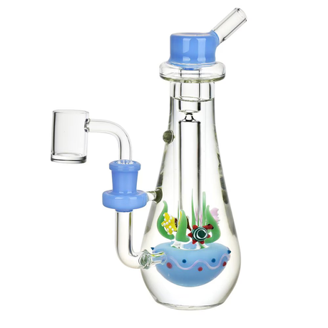 Seabed Shenanigans Glycerin Glass Dab Rig | 8.25" | 14mm F | Colors Vary