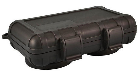 Secret Safe Medium Black Plastic Storage Case, Portable and Closable Design, Side View