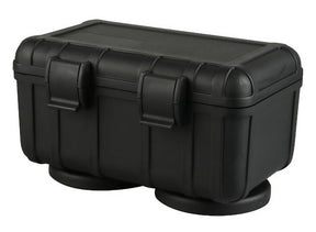 Secret Safe XL Black Storage Box, Portable and Closable, Front View on White Background