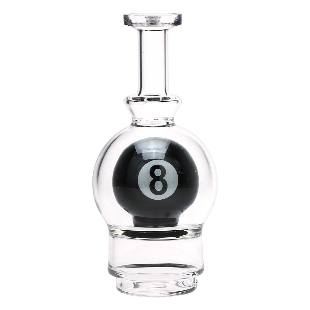 SeshGear 8-ball borosilicate glass vape attachment with hang tag, vaporizer sold separately