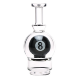 SeshGear 8-ball borosilicate glass vape attachment with hang tag, vaporizer sold separately