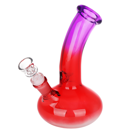 SeshGear Bent Neck Ombre bundle includes a removable diffuser downstem and a 14mm male herb slide