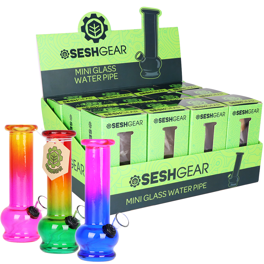 SeshGear Boxed Water Pipe | 5.75" | 12ct Display