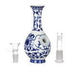 SeshGear Chinese Vase Ceramic Water Pipe | Bubble Base | 5.75" | 14mm F