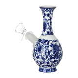 SeshGear Chinese Vase Ceramic Water Pipe | Bubble Base | 5.75" | 14mm F