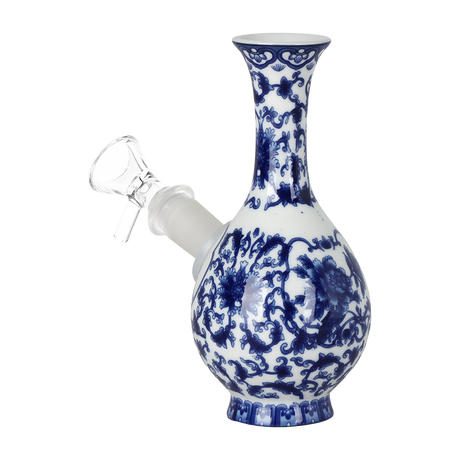 SeshGear Chinese Vase Ceramic Water Pipe | Bubble Base | 5.75" | 14mm F