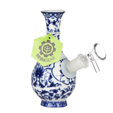 SeshGear Chinese Vase Ceramic Water Pipe | Bubble Base | 5.75" | 14mm F