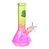 SeshGear Diamond Base Beaker Ombre Glass Water Pipe | 7.75" | 14mm F