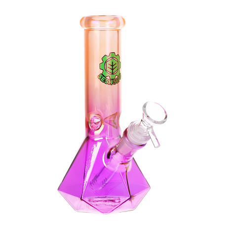 SeshGear Diamond Base Beaker Ombre Glass Water Pipe | 7.75" | 14mm F