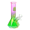 SeshGear Diamond Base Beaker Ombre Glass Water Pipe | 7.75" | 14mm F