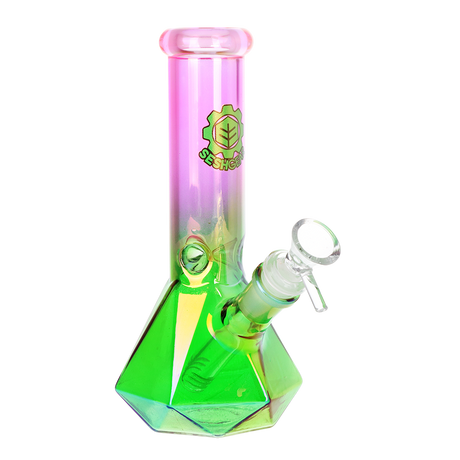 SeshGear Diamond Base Beaker Ombre Glass Water Pipe | 7.75" | 14mm F