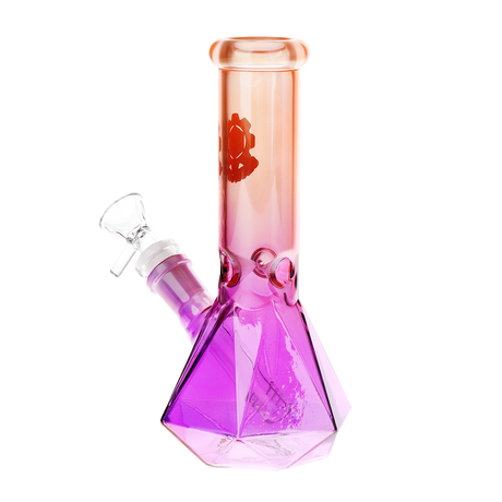 SeshGear Diamond Base Beaker Ombre Glass Water Pipe | 7.75" | 14mm F
