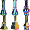 SeshGear Glass Mini Water Pipe | 6" | Grommet | Assorted Styles | 6ct Display