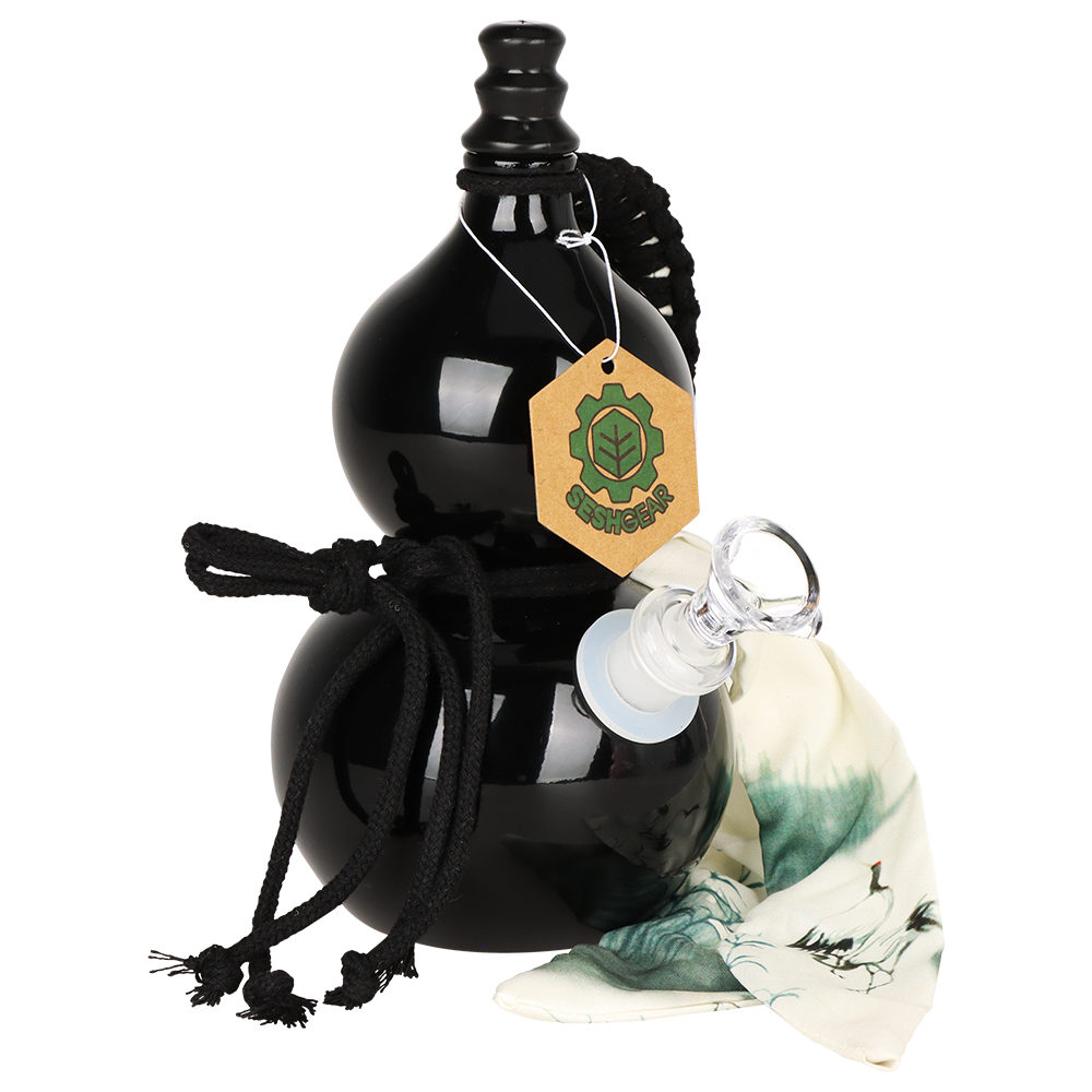 SeshGear Gourd Glass Water Pipe | 7.75" | 14mm F | Colors Vary