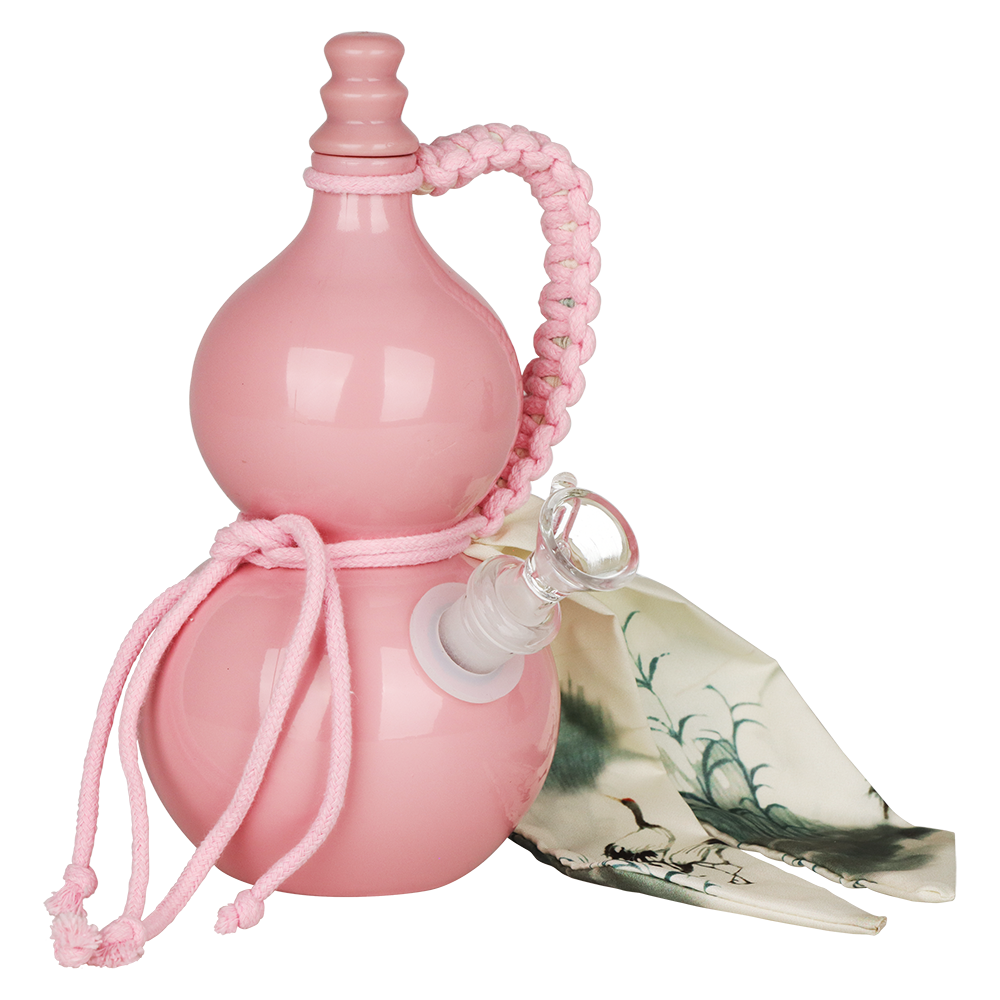 SeshGear Gourd Glass Water Pipe | 7.75" | 14mm F | Colors Vary