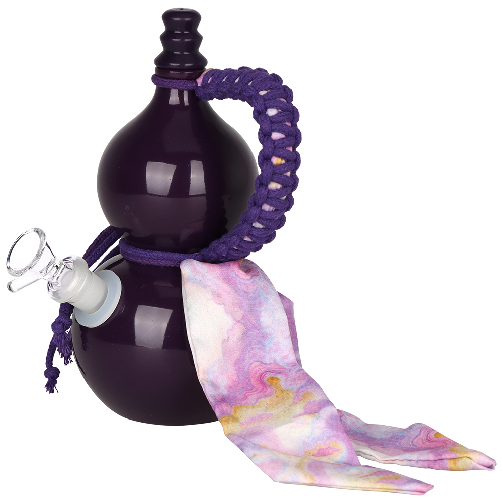 SeshGear Gourd Glass Water Pipe | 7.75" | 14mm F | Colors Vary