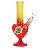 SeshGear heart bong bundle with a removable diffuser downstem and a 14mm male herb slide with handle