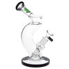 SeshGear Hip Check Curved Glass Water Pipe | 7.75" | 14mm F